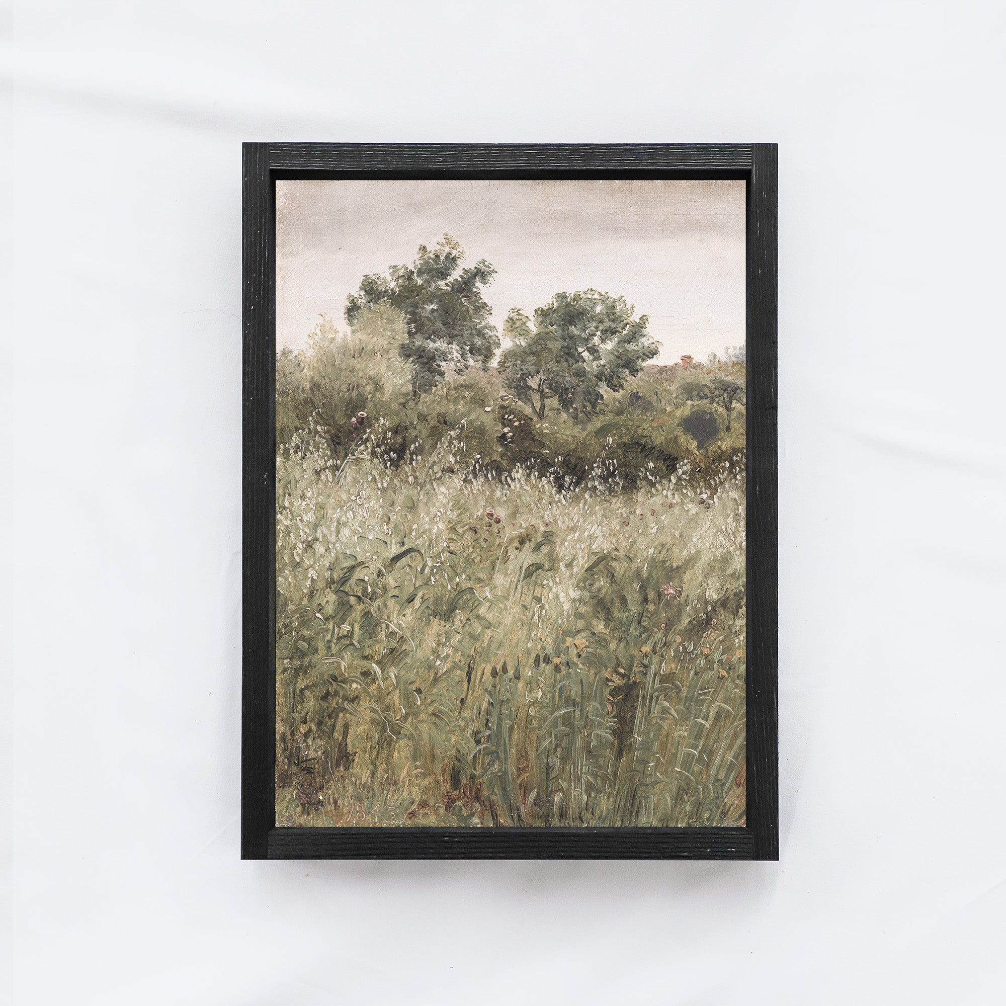 Vintage Print Framed | Fall Harvest Vertical A81-3