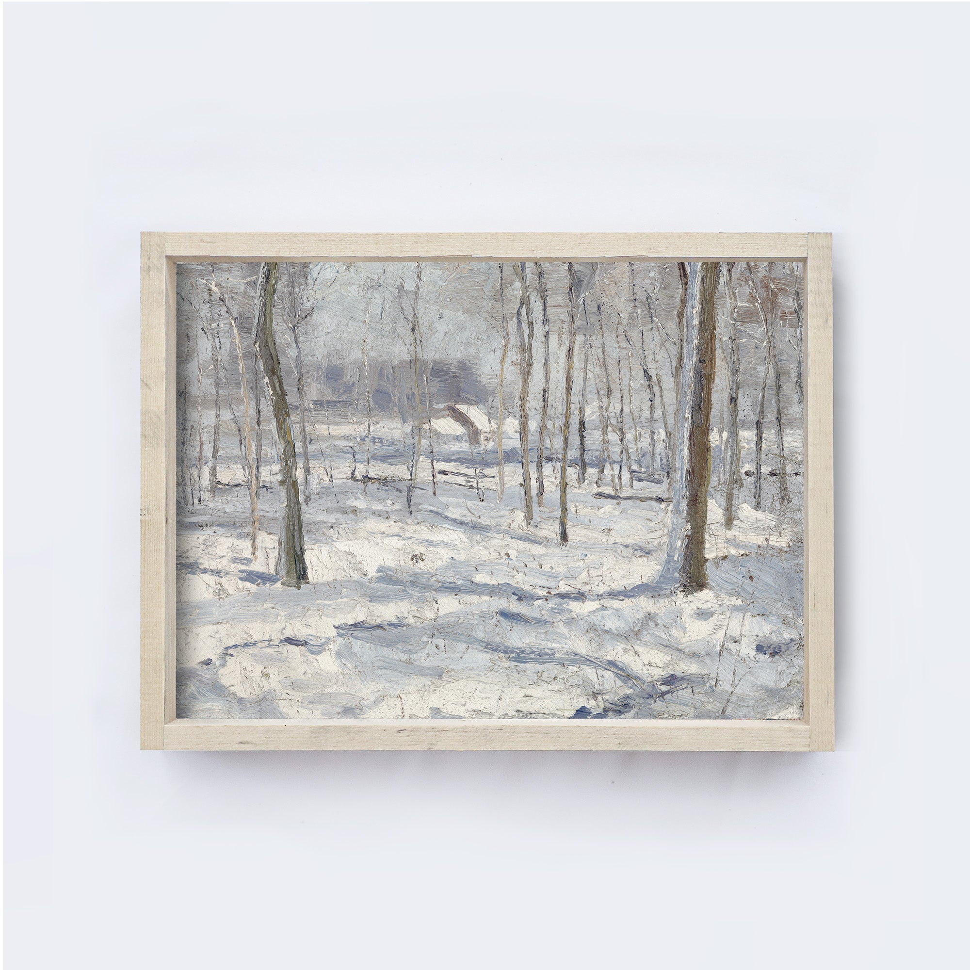 Vintage Print Framed | Winter Forest A84-1