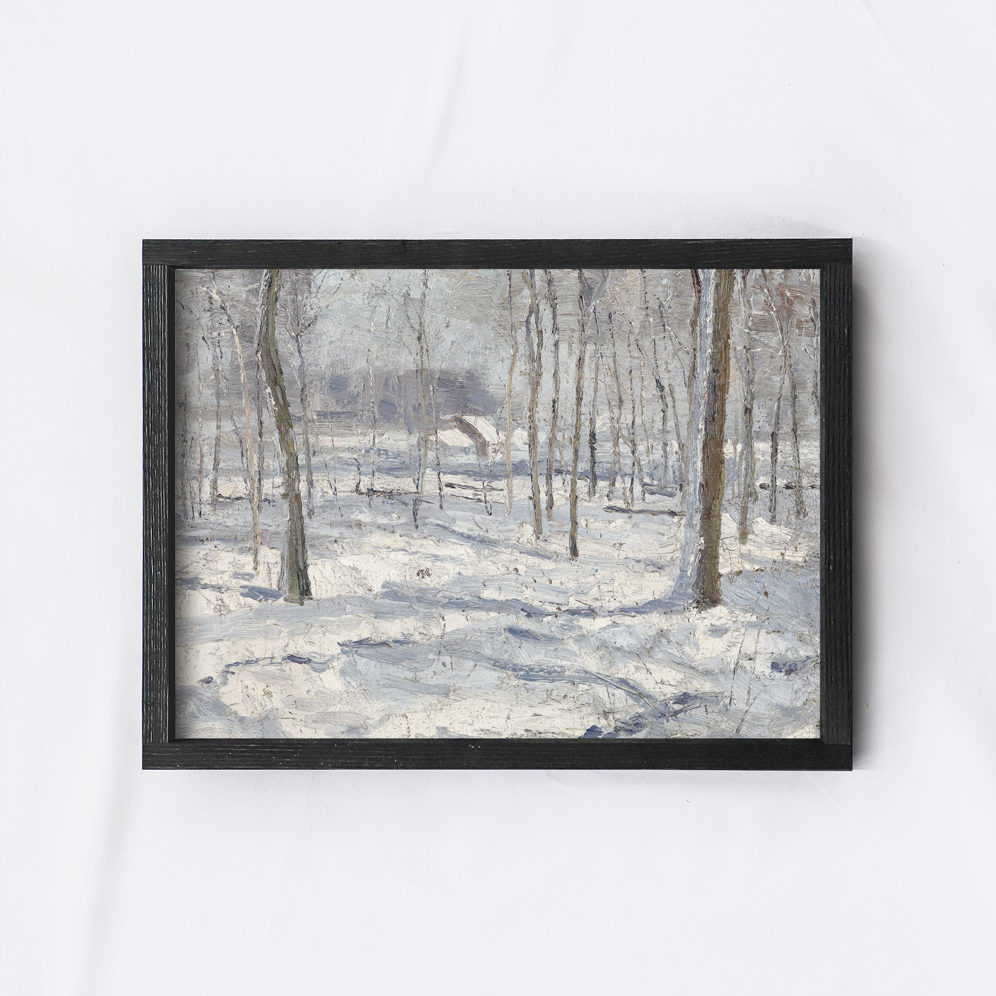 Vintage Print Framed | Winter Forest A84-3