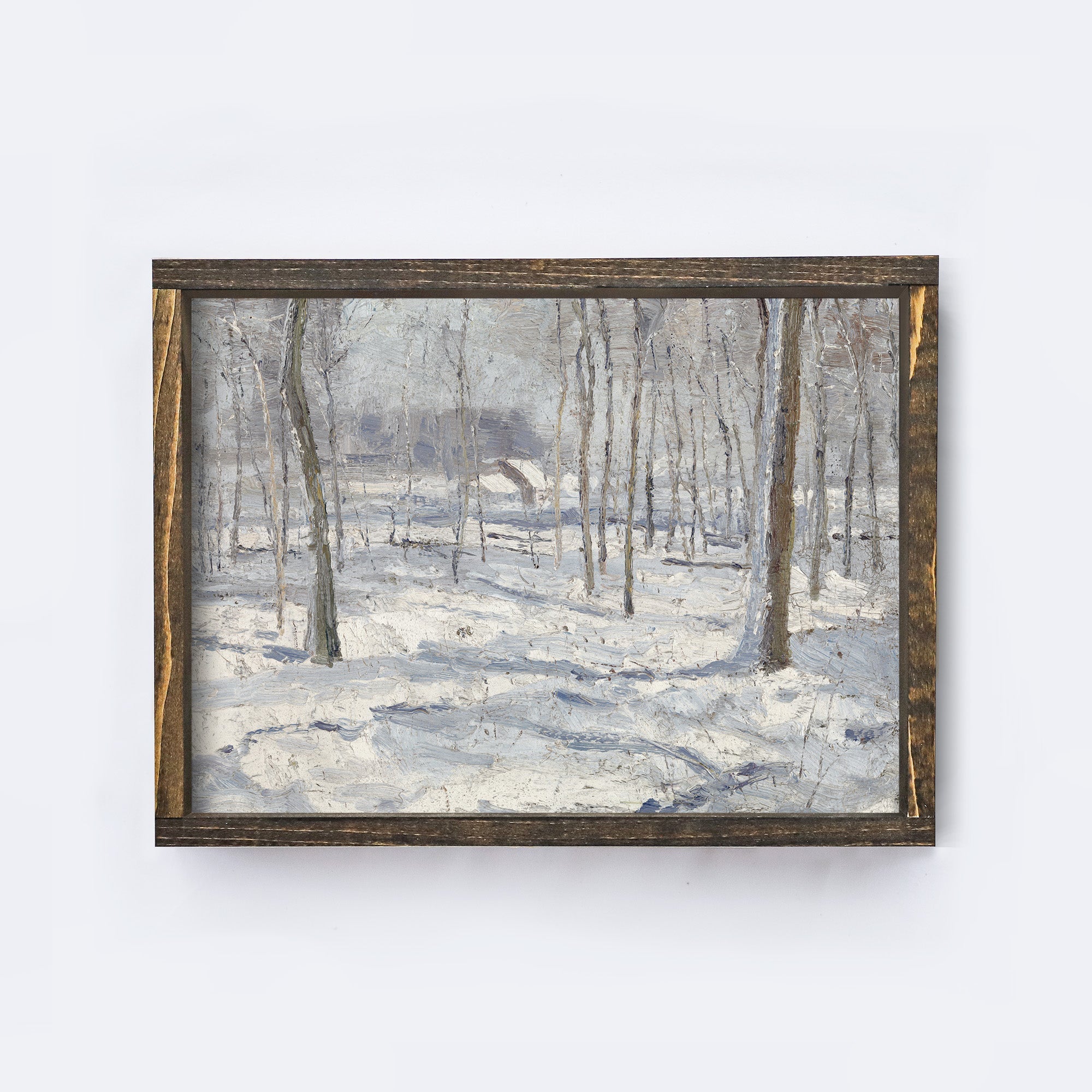 Vintage Print Framed | Winter Forest A84-2