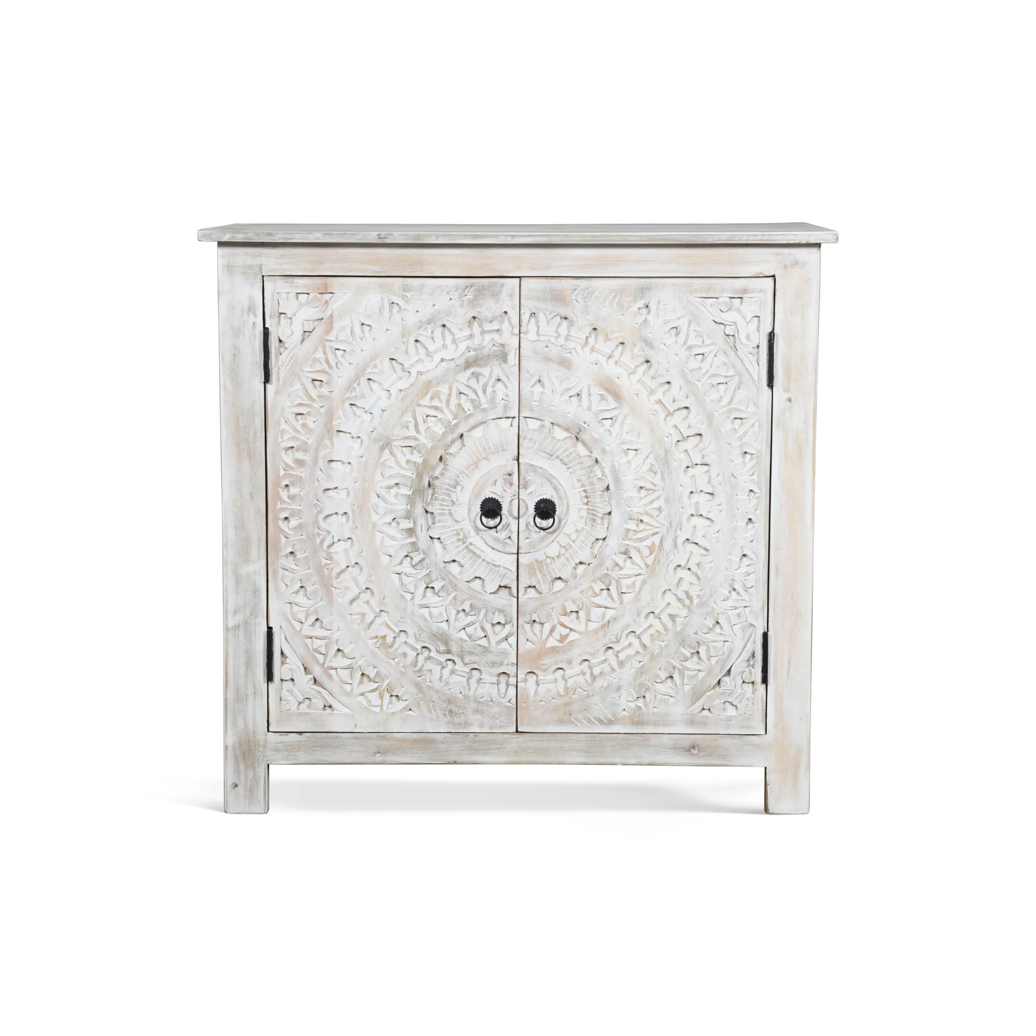 Booker Whitewash Carved Sideboard