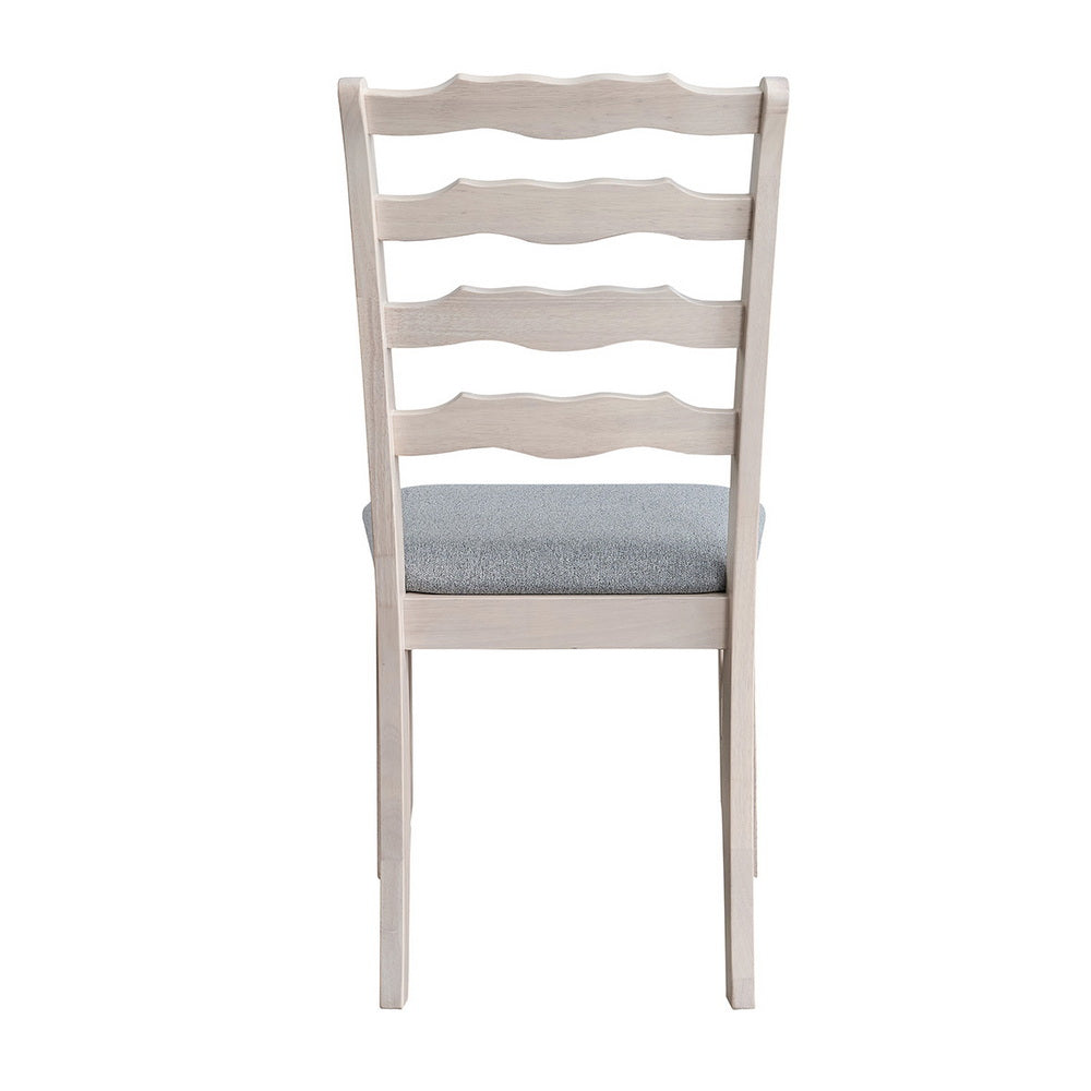 ACTU Farmhouse Dining Table Set with Upholstered Chairs for 4–6