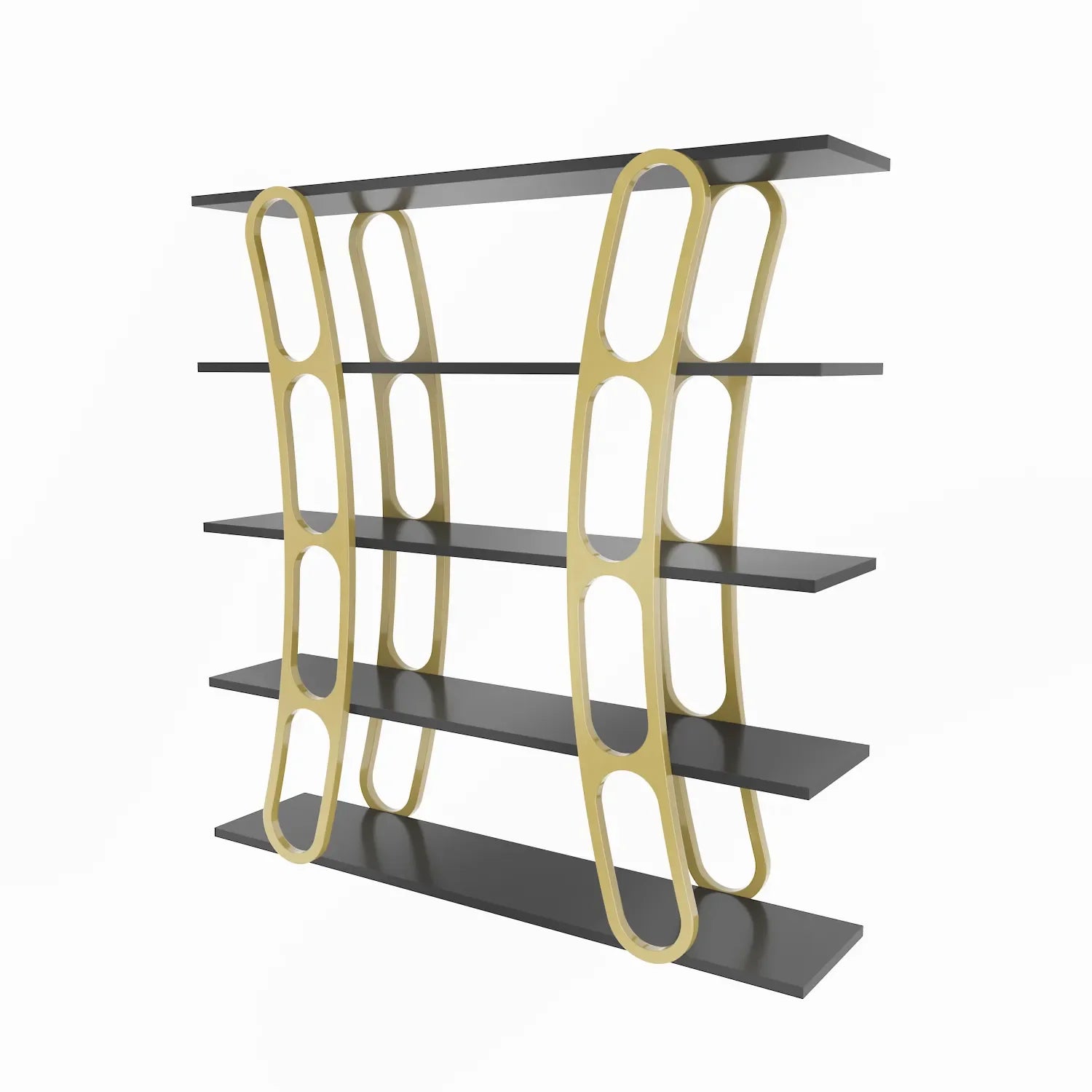 Adar 47" Tall Bookcase | Bookshelf | Display Unit