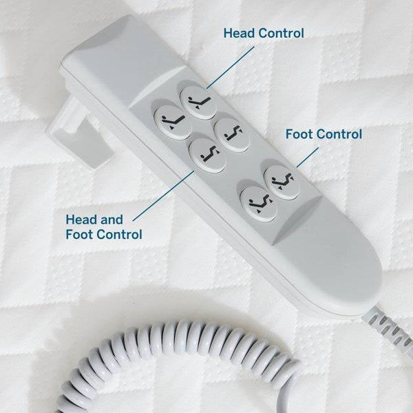 Split King Size Electric Head Foot Adjustable Bed Base with Remote-4