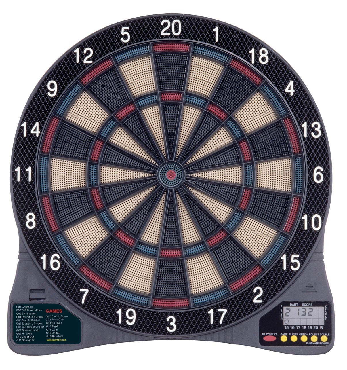 Electronic Dartboard Dart Game with 6 Soft-Tip Darts-0