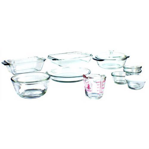 15-Piece Glass Bakeware Set - Dishwasher Oven Microwave & Freezer Safe-0
