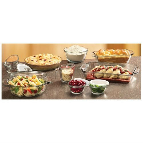 15-Piece Glass Bakeware Set - Dishwasher Oven Microwave & Freezer Safe-1