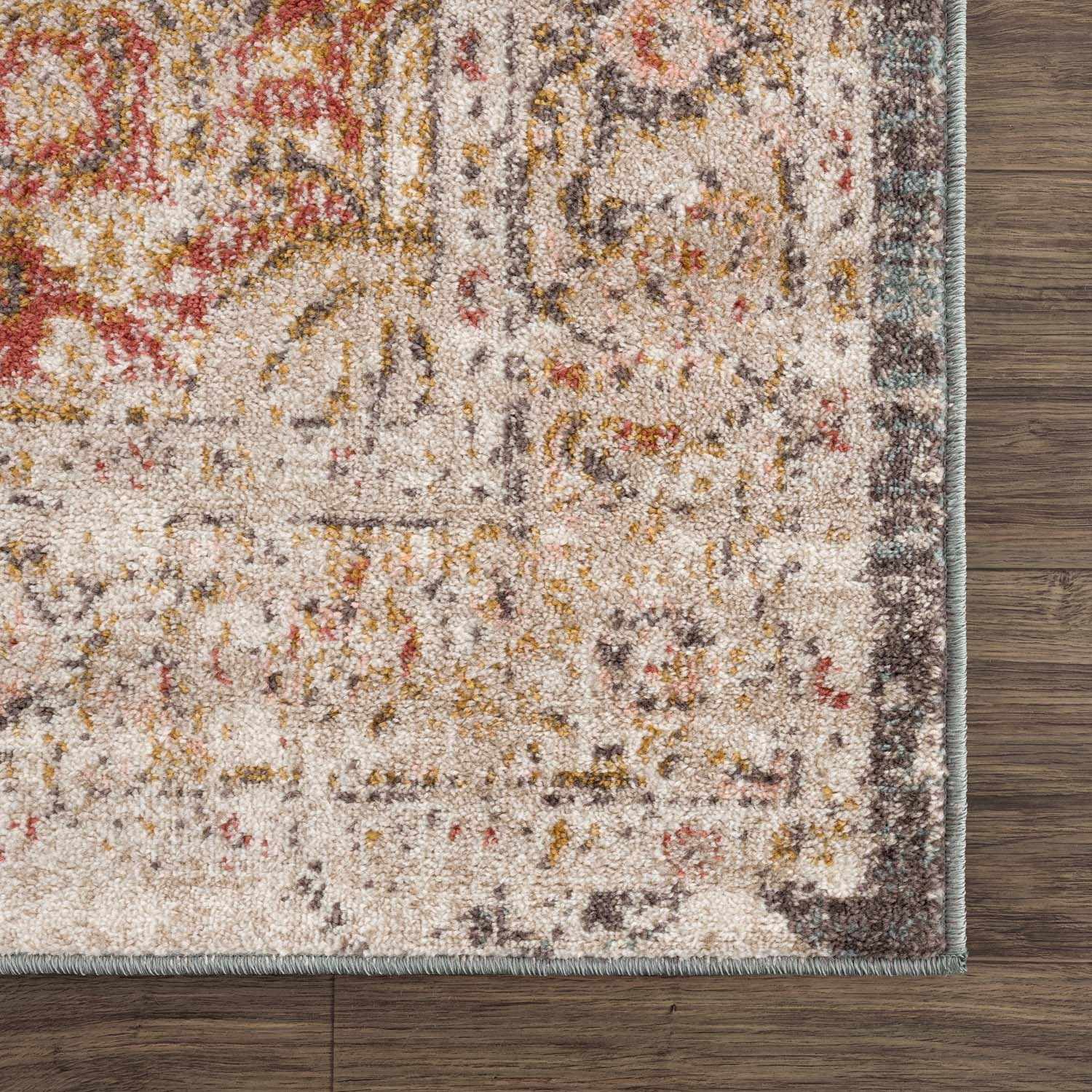 Peeta Brown Medallion Area Rug