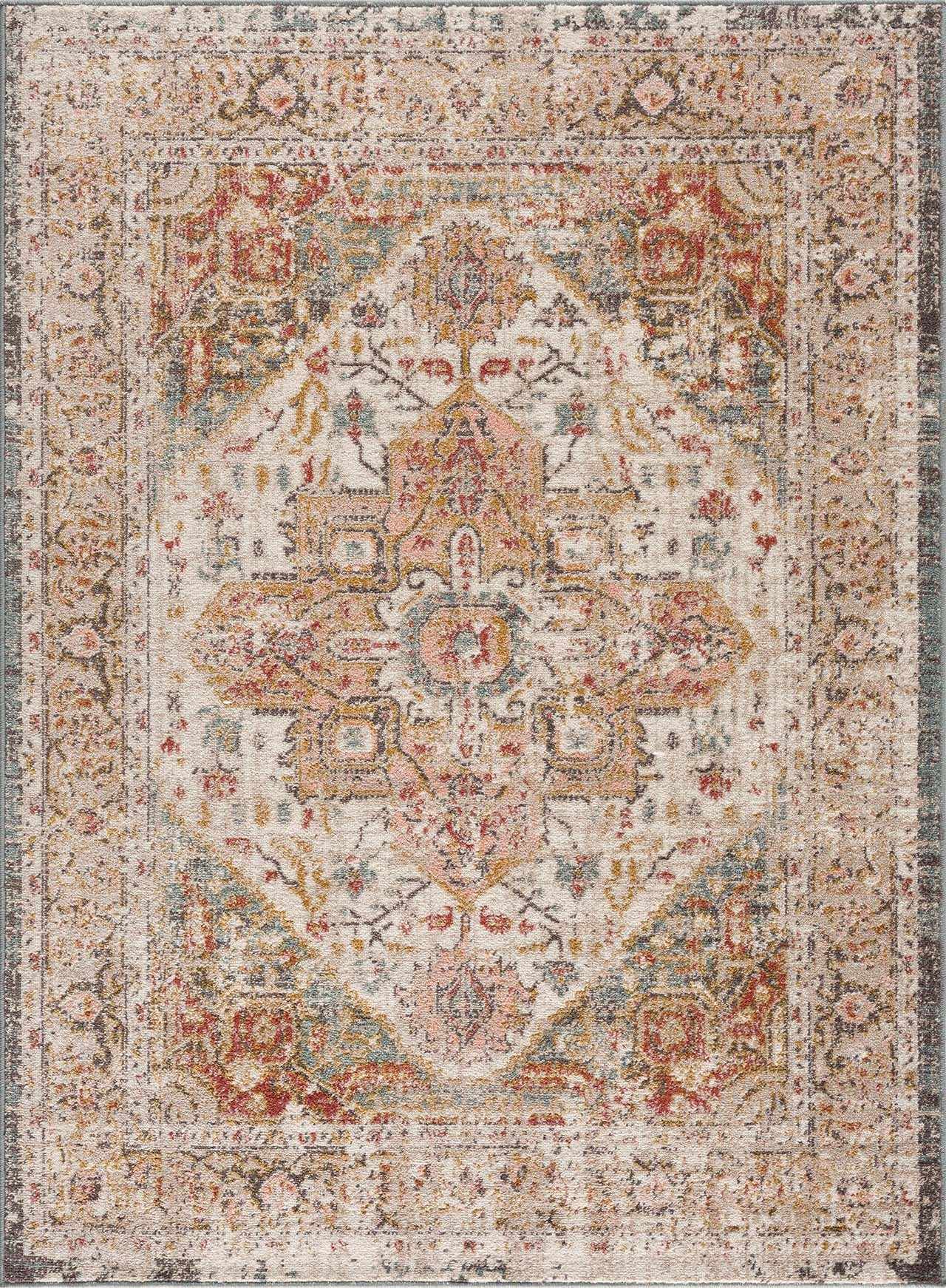 Peeta Brown Medallion Area Rug