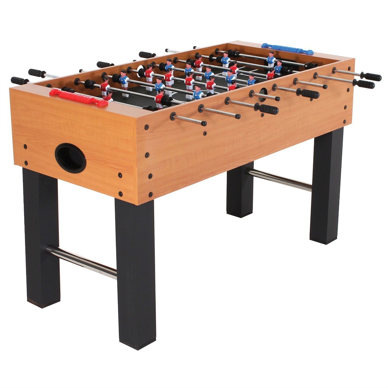 Classic Foosball Table with Abacus Scoring and Internal Ball Return-0