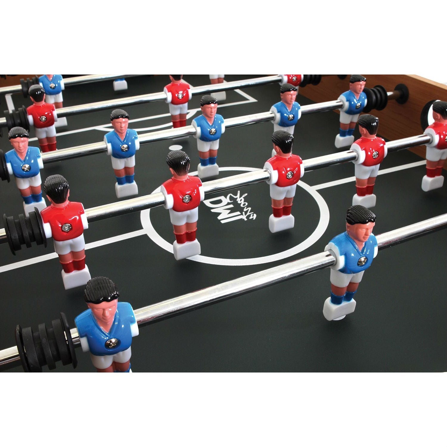 Classic Foosball Table with Abacus Scoring and Internal Ball Return-1