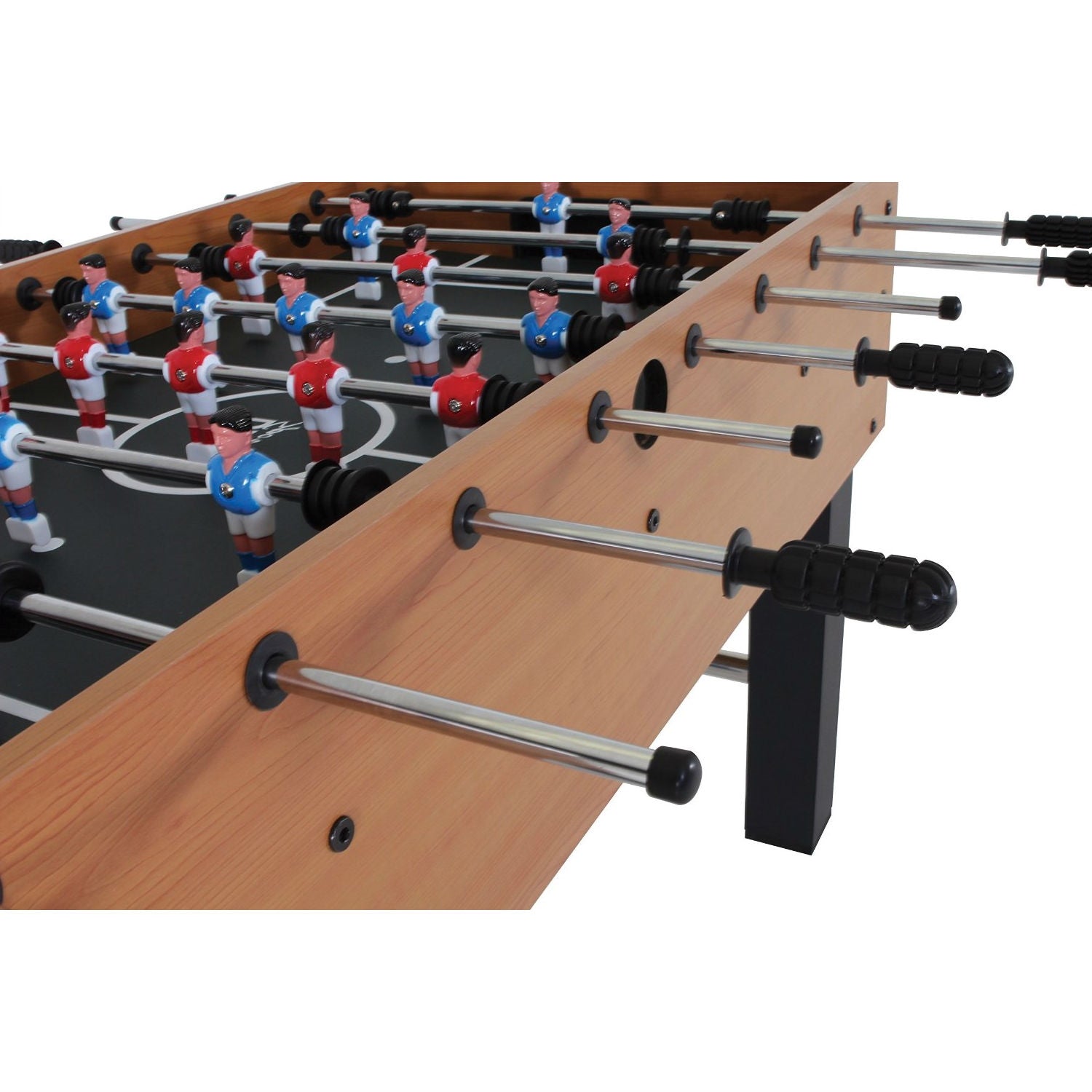 Classic Foosball Table with Abacus Scoring and Internal Ball Return-2