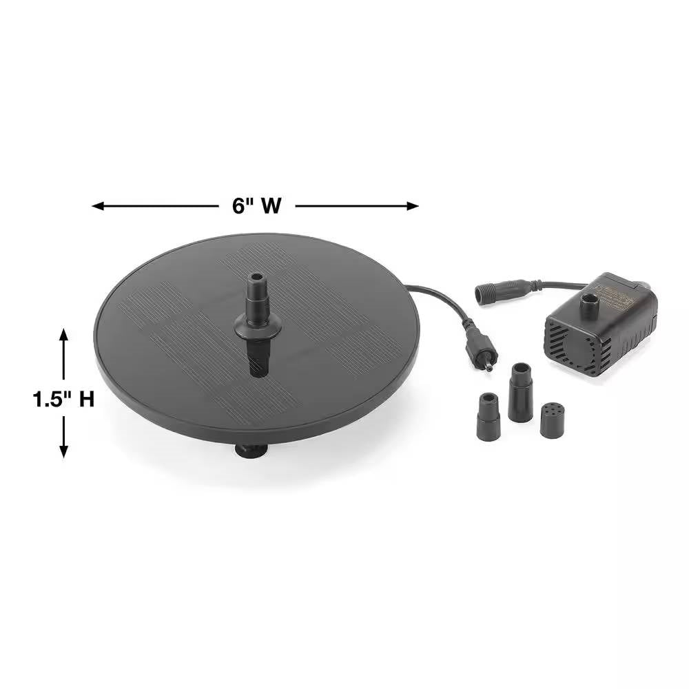 Birdbath to Solar Fountain Kit - Place into Bird Bath Bowl to Turn into Fountain-2