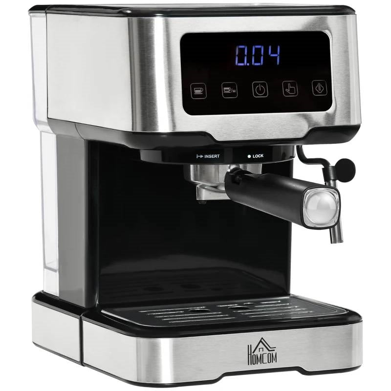 Home Kitchen Coffee Latte Cappuccino Espresso Machine with Milk Frother Wand-0