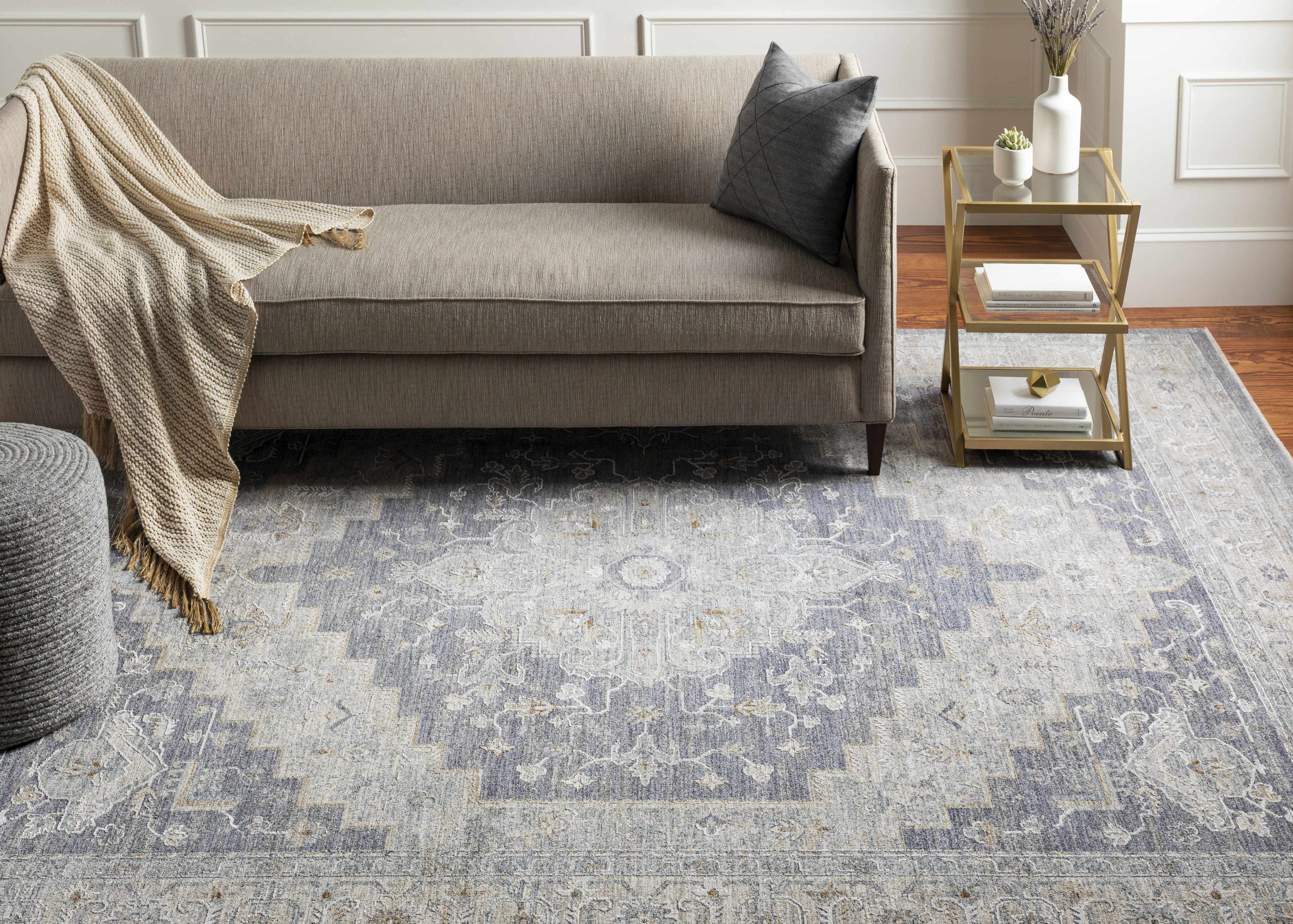 Greytown Gold Glass Triangular End Table-1