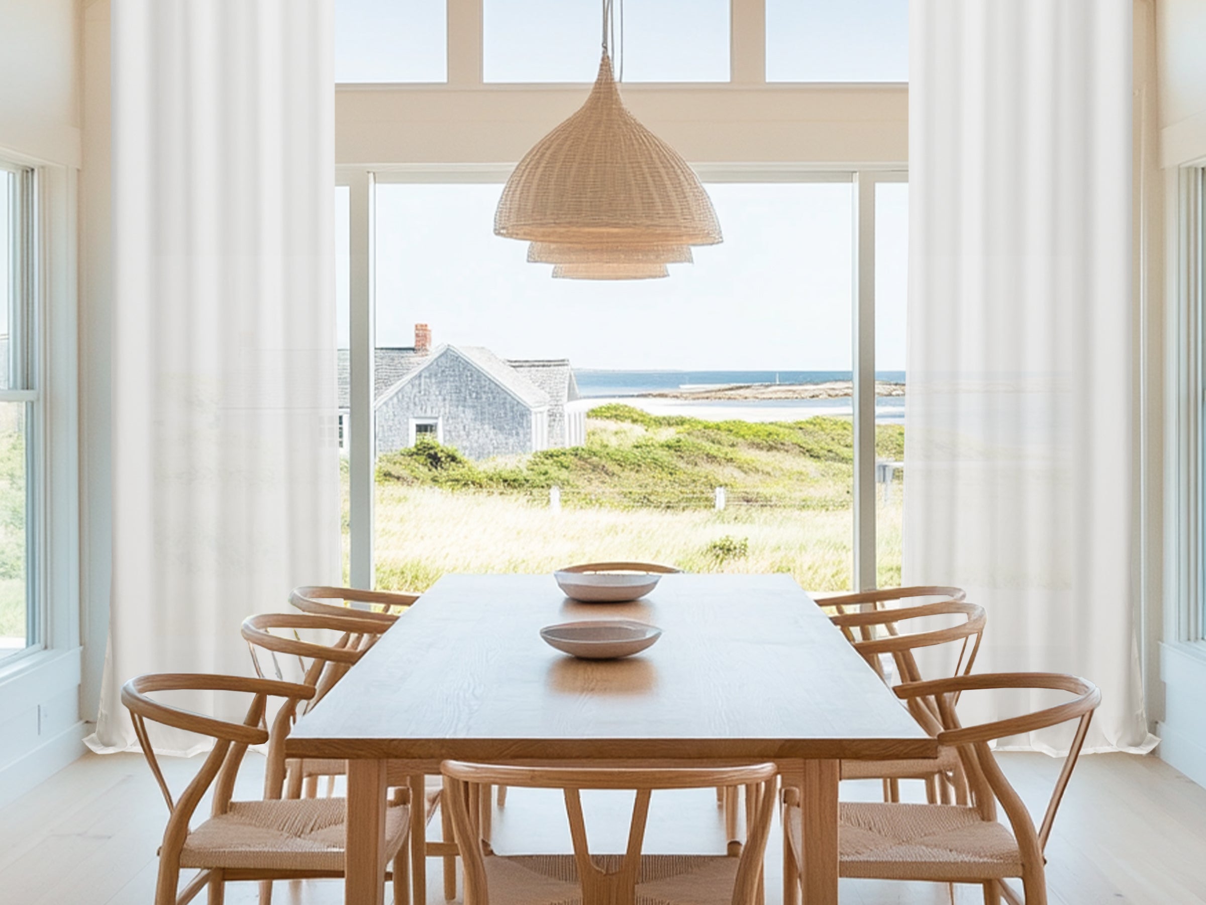 Custom Privacy Pet Chiffon Sheer Curtains-4