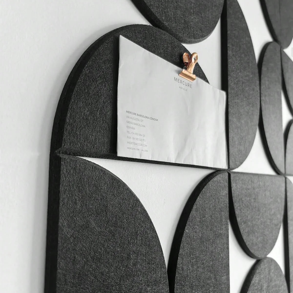 12pcs Decorative Felt Wall Panel Kit Semicircular Wall Felt Tiles Home Decor Felts Tiles with Self Adhesive Decorative Board