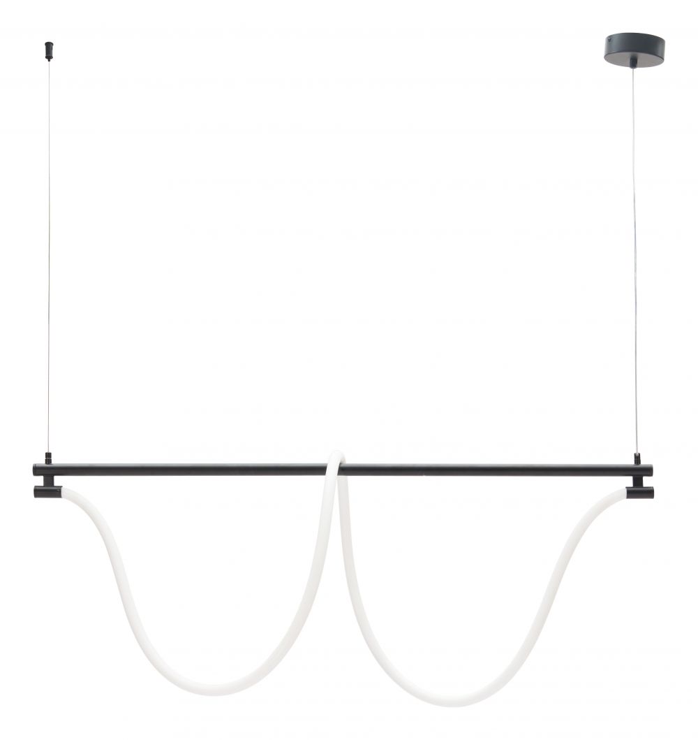 Adder Steel Black Ceiling Lamp