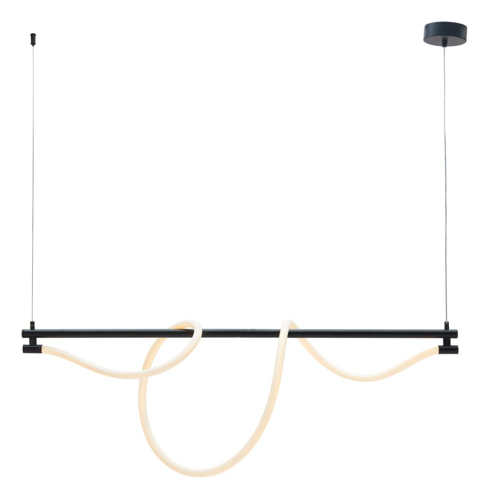 Adder Steel Black Ceiling Lamp