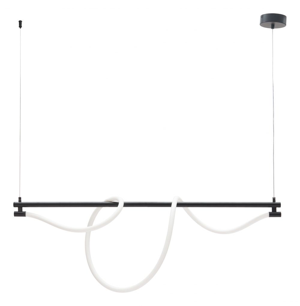 Adder Steel Black Ceiling Lamp