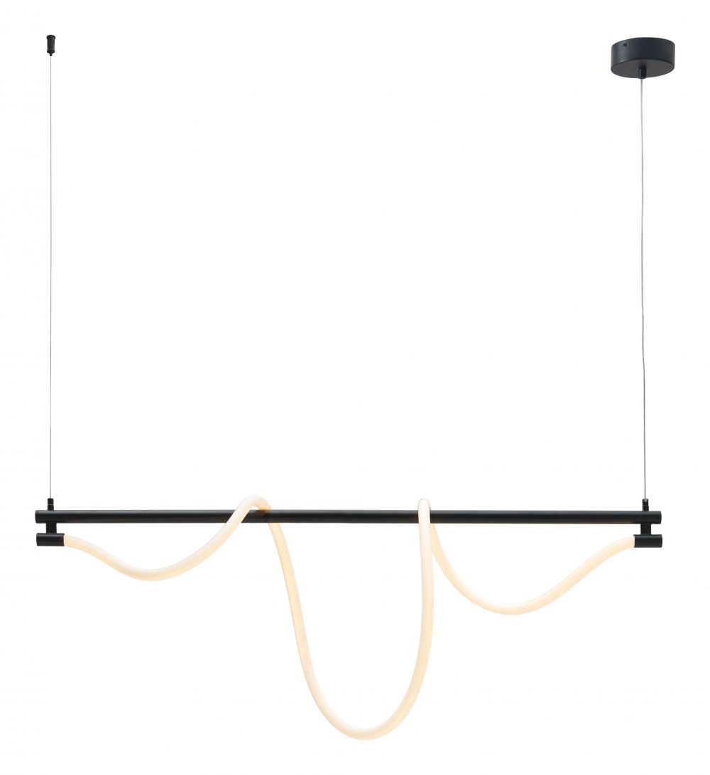 Adder Steel Black Ceiling Lamp
