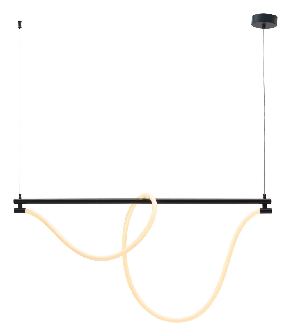Adder Steel Black Ceiling Lamp