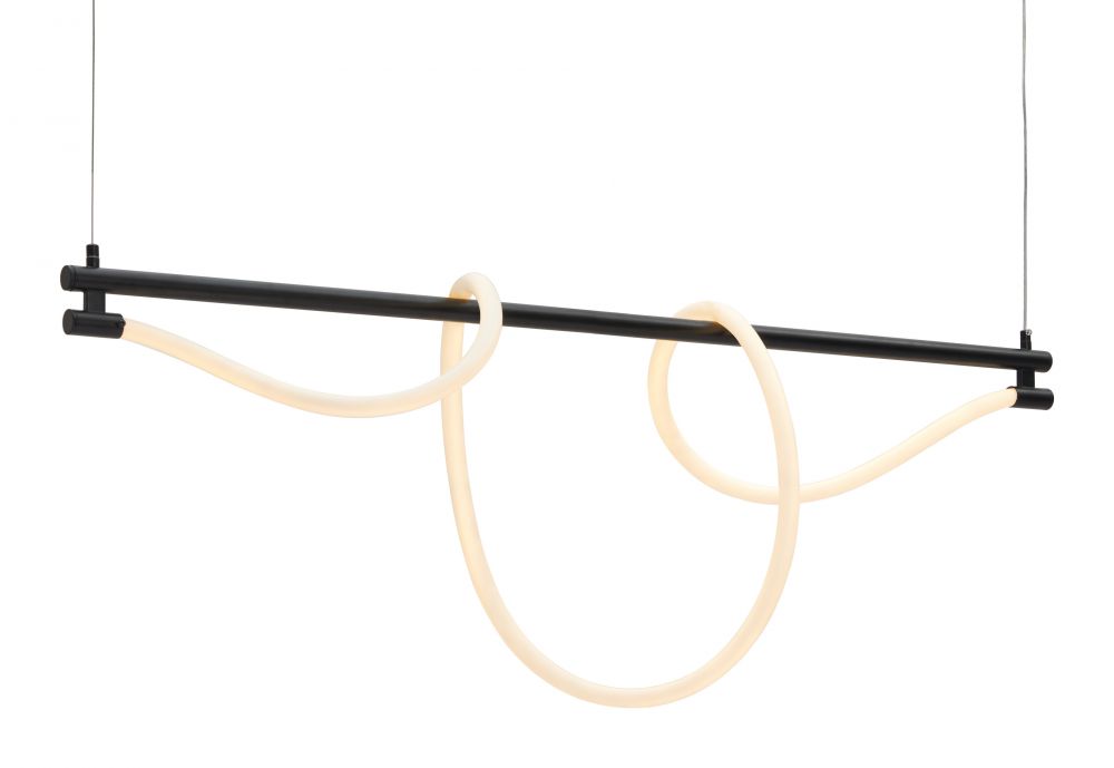 Adder Steel Black Ceiling Lamp