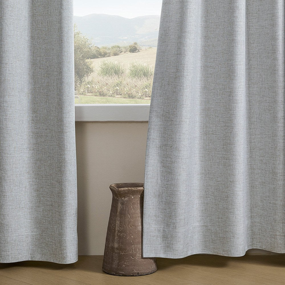 Aiden 100% Blackout Linen Textued Curtains