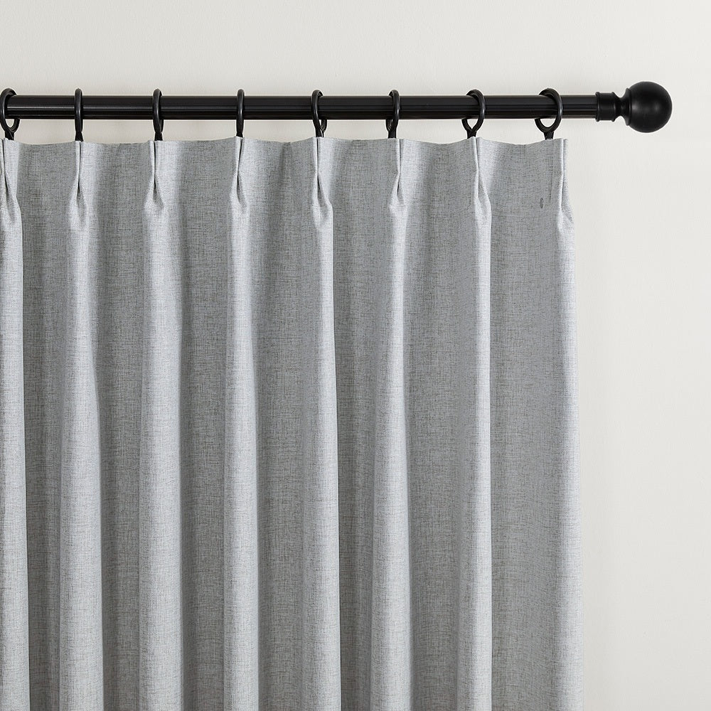 Aiden 100% Blackout Linen Textued Curtains