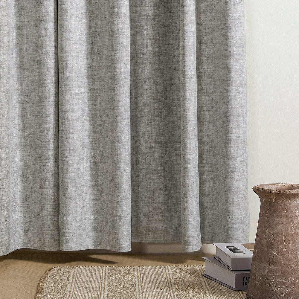 Aiden 100% Blackout Linen Textued Curtains