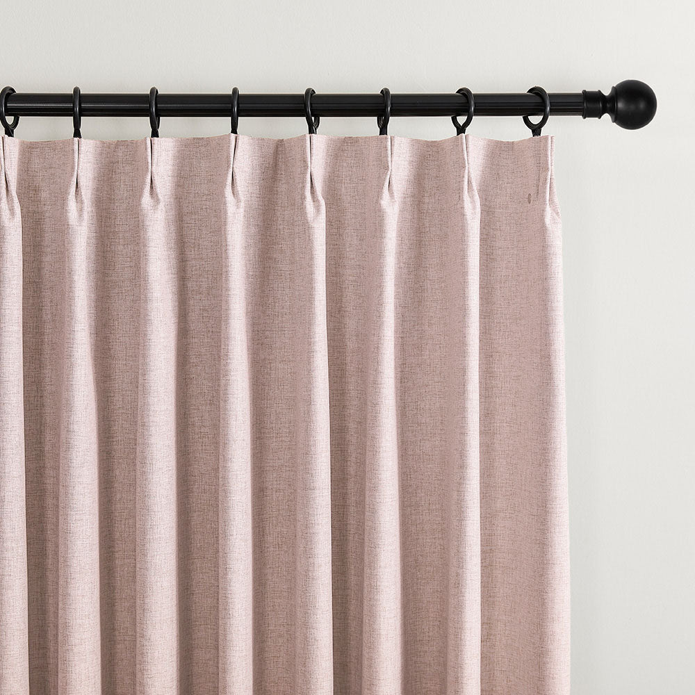 Aiden 100% Blackout Linen Textued Curtains