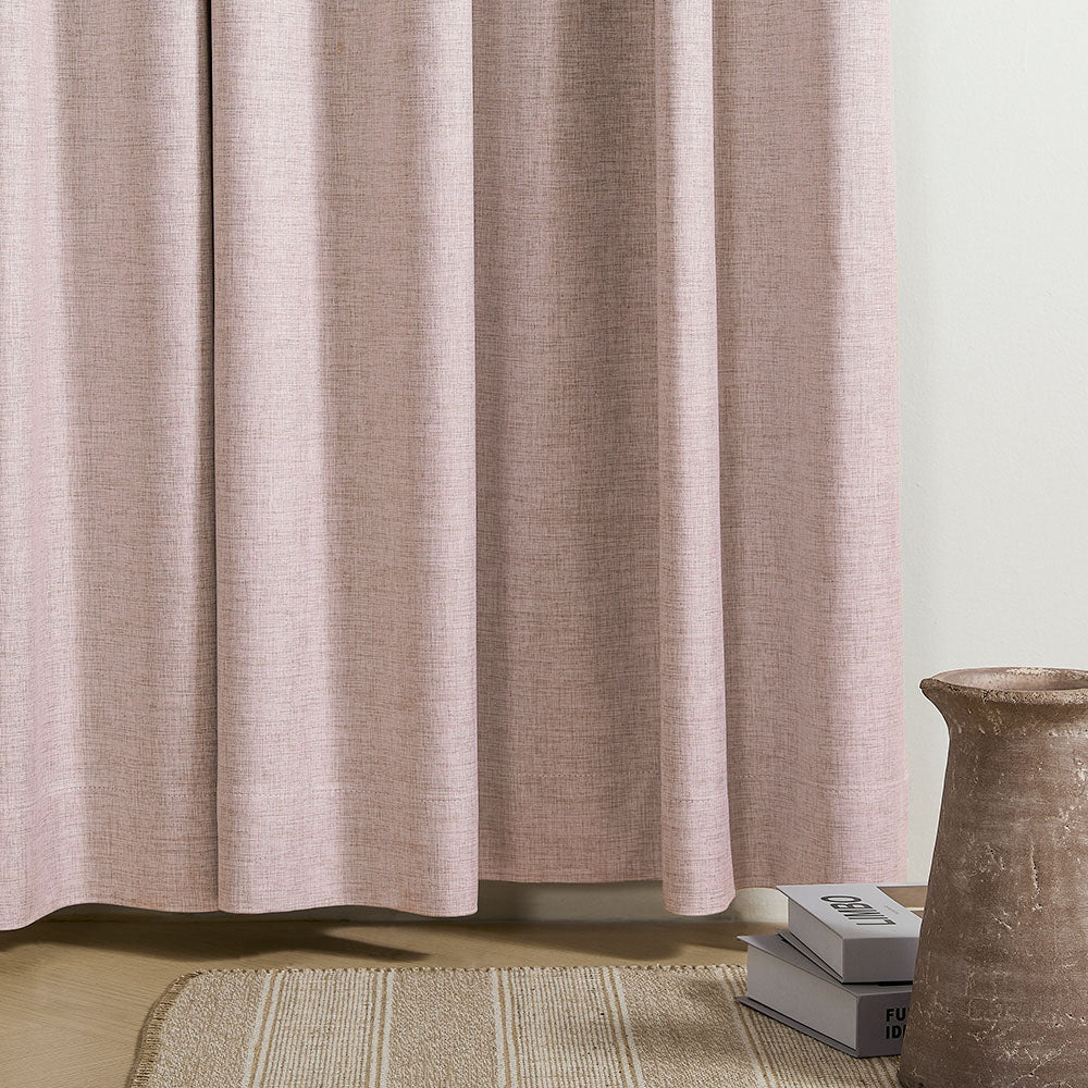 Aiden 100% Blackout Linen Textued Curtains