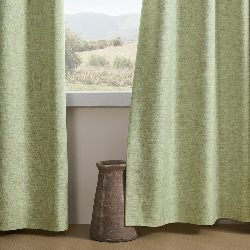 Aiden 100% Blackout Linen Textued Curtains
