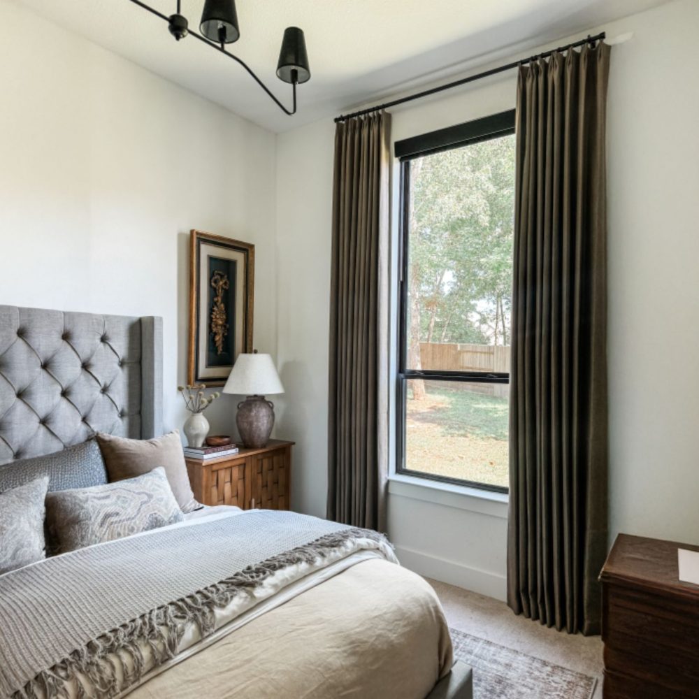 Aiden 100% Blackout Linen Textued Curtains