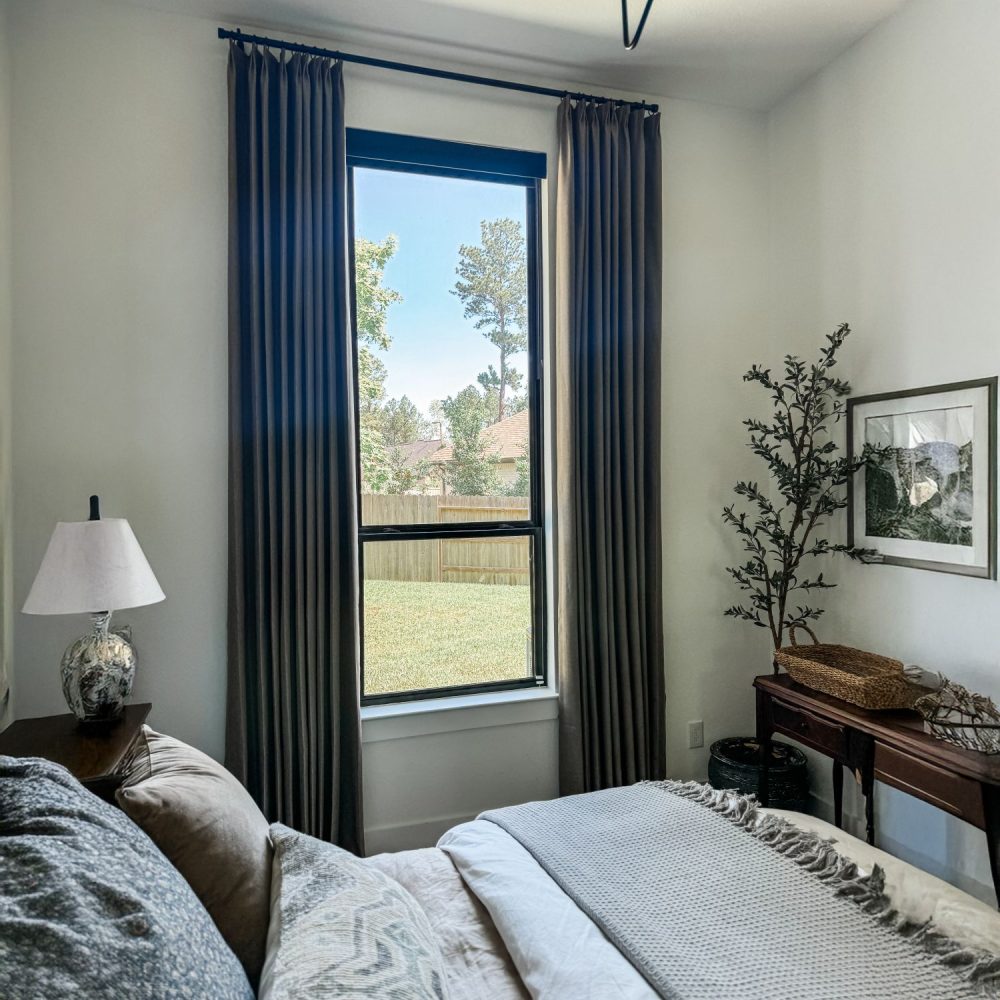 Aiden 100% Blackout Linen Textued Curtains