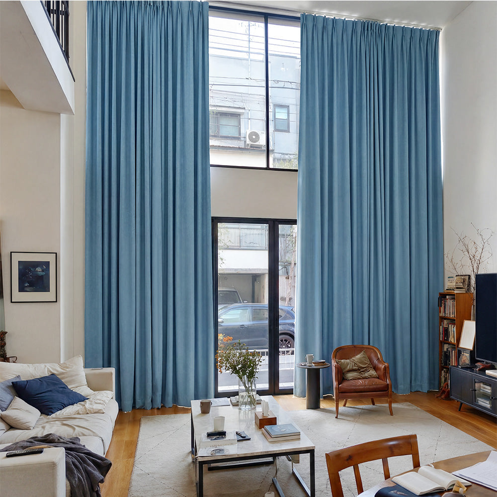 Aiden 100% Blackout Linen Textued Curtains