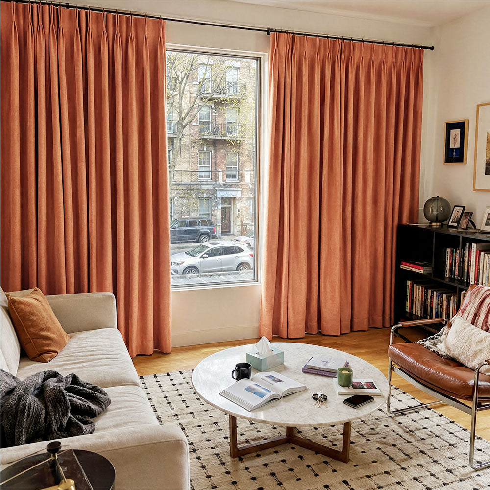 Aiden 100% Blackout Linen Textued Curtains