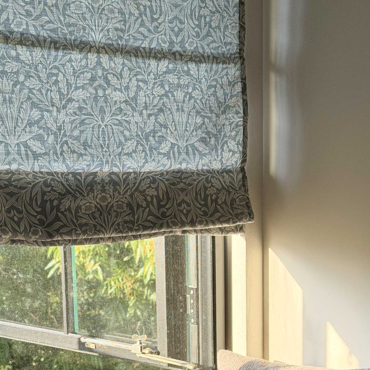Aino Botanical Custom Roman Shade
