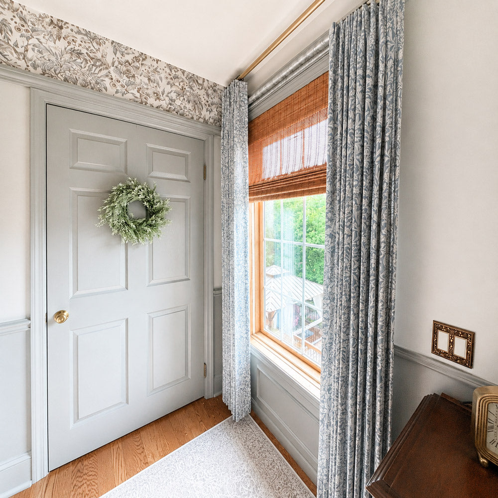 Aino Pastoral Style Floral Leaf Curtains