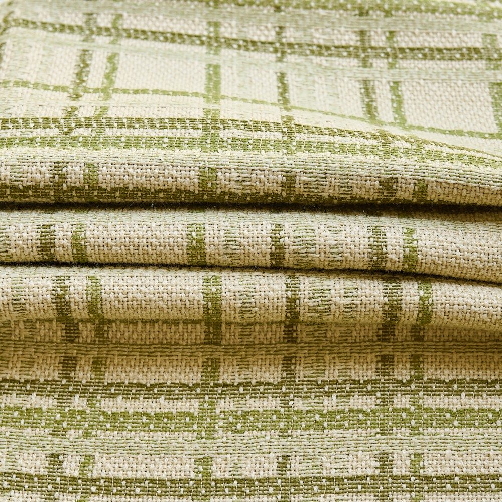Alder Textured Grid Linen-Cotton Curtains