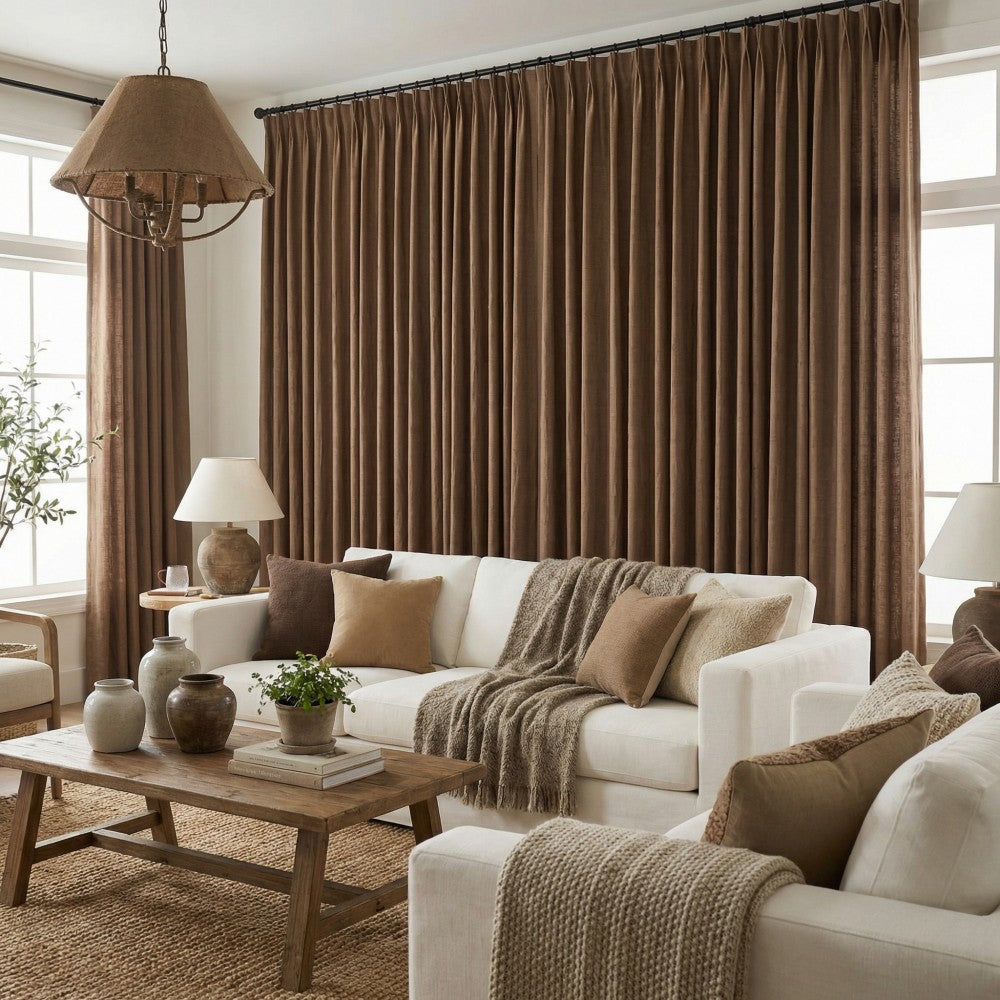 Alessi Wrinkle Design Blackout Cotton Curtains