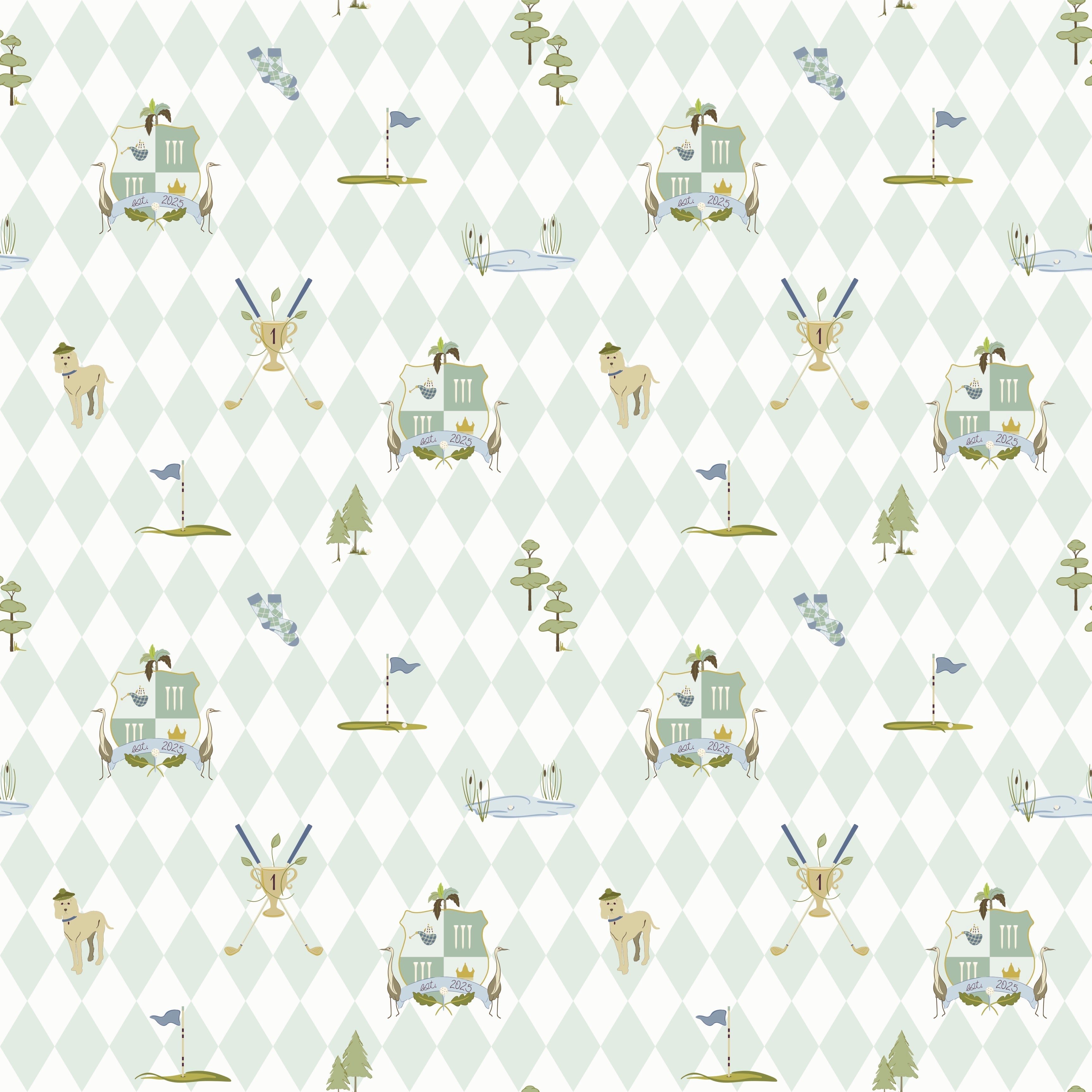 Alfred Wallpaper by Linen and Paper Design