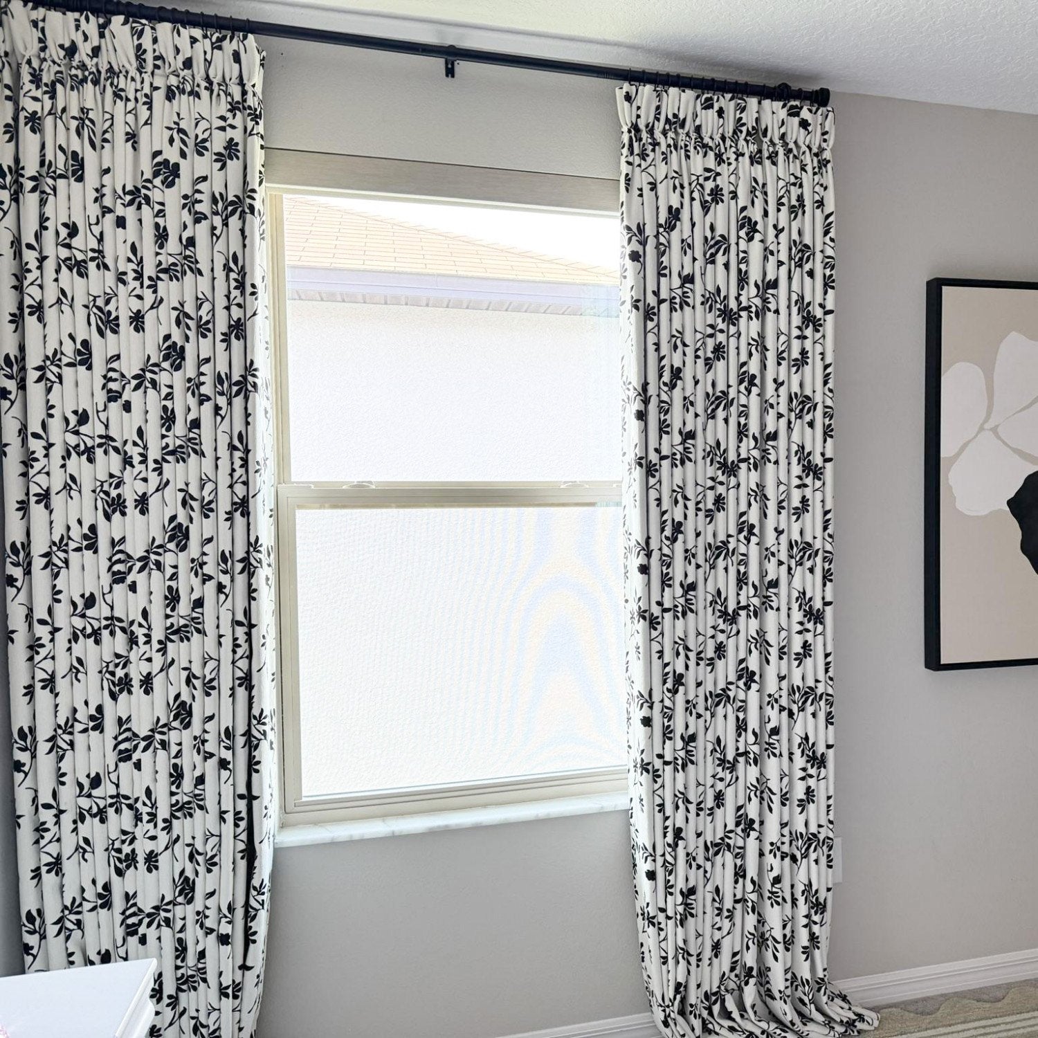 Alibi Neutral Style Subtle Leaf Patterned Curtains