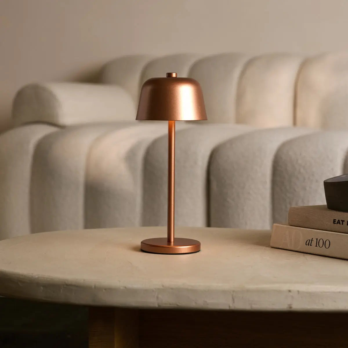 Anton Copper Rechargeable Table Lamp | Stylish & Cordless Lighting-1