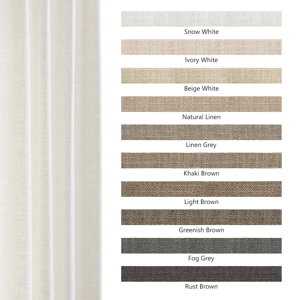 Arabella Classic Linen Blend Curtains