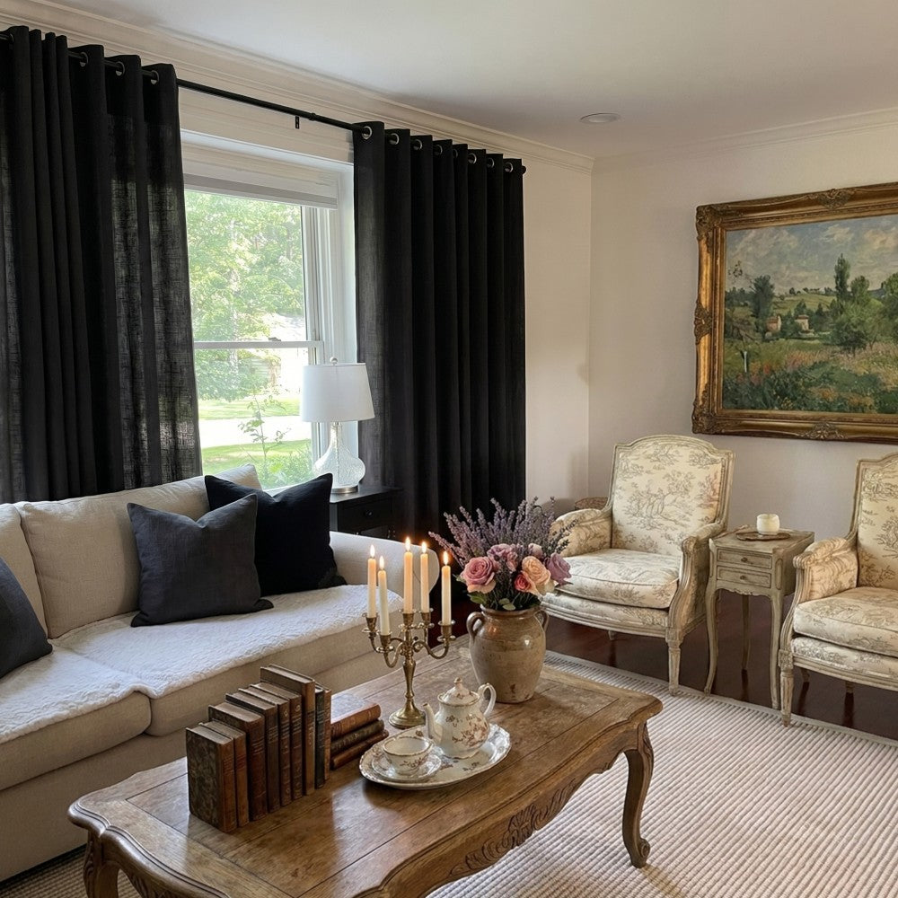 Arabella Classic Linen Blend Curtains