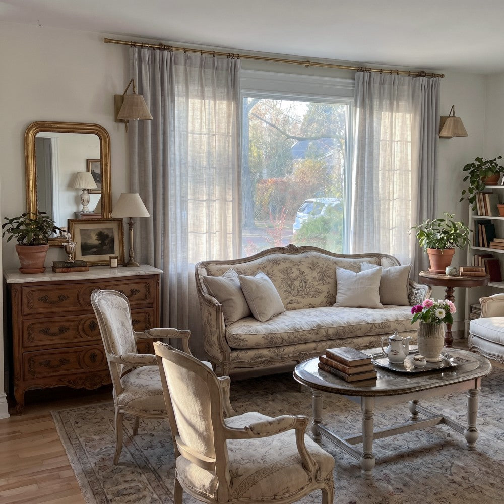 Arabella Classic Linen Blend Curtains
