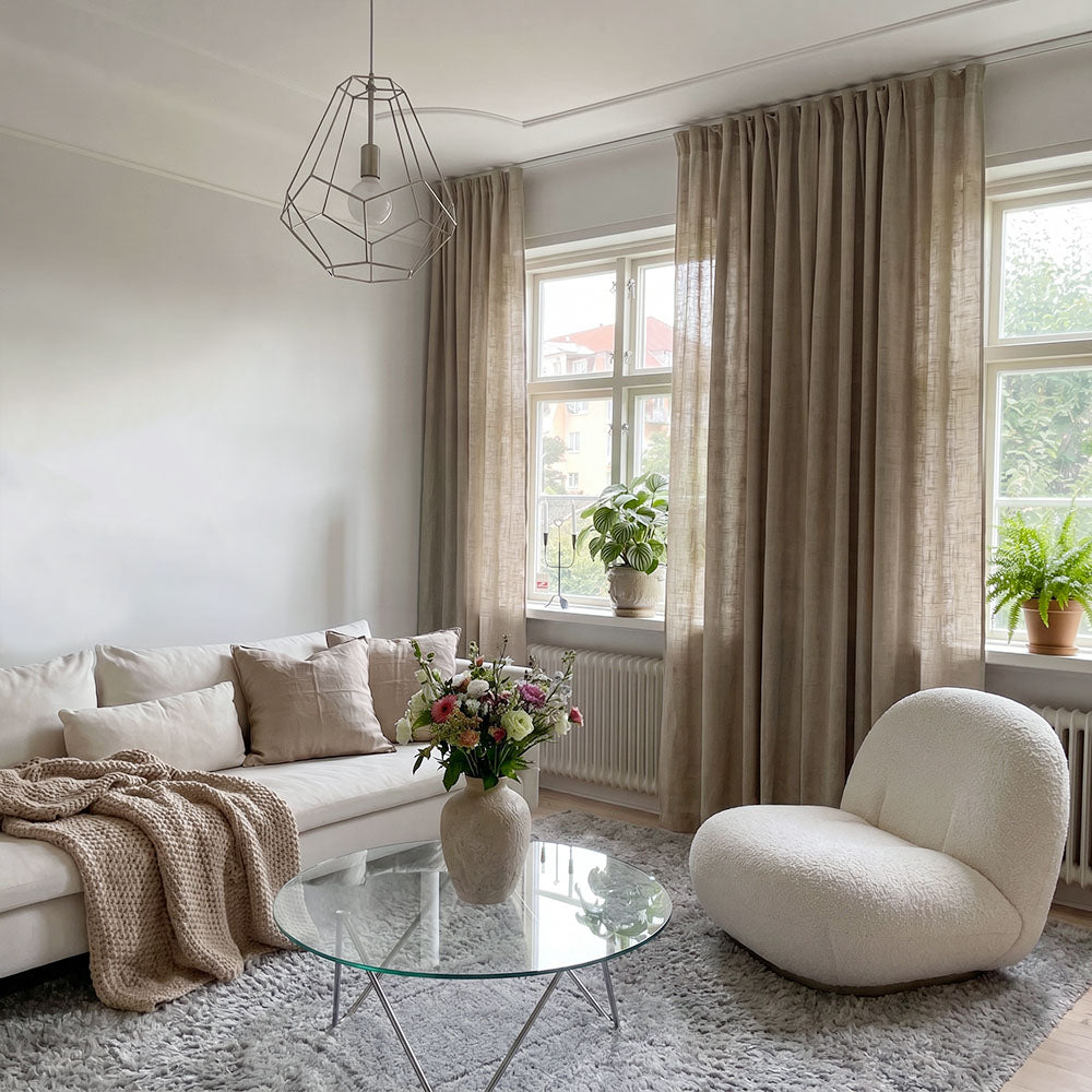 Arabella Classic Linen Blend Curtains