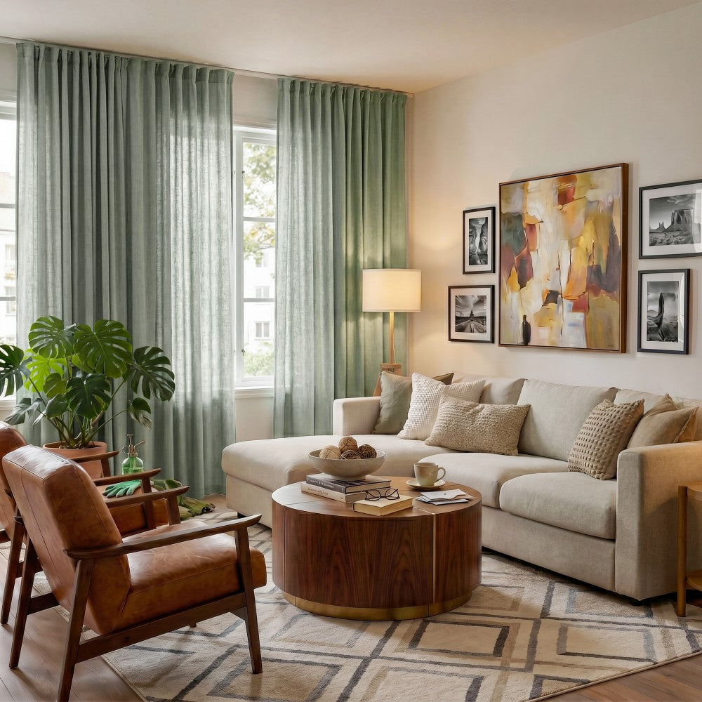 Arabella Classic Linen Blend Curtains