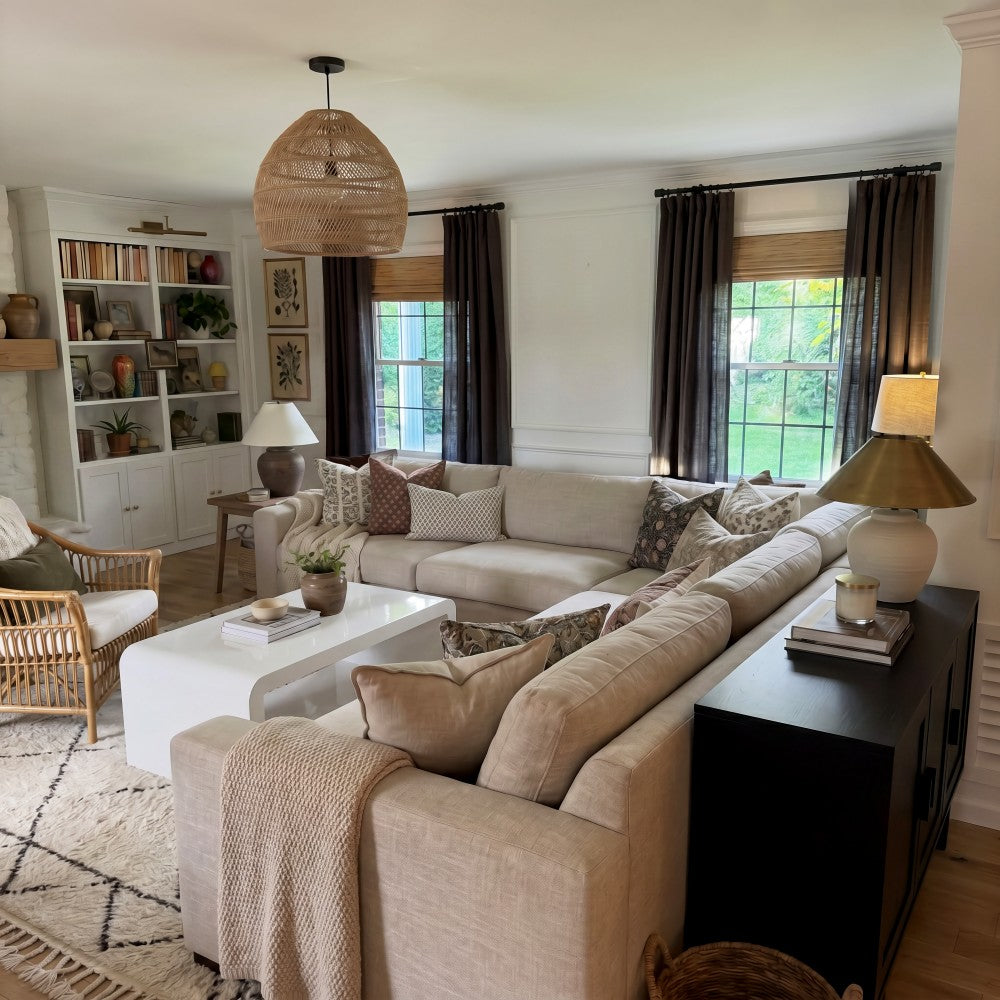 Arabella Classic Linen Blend Curtains